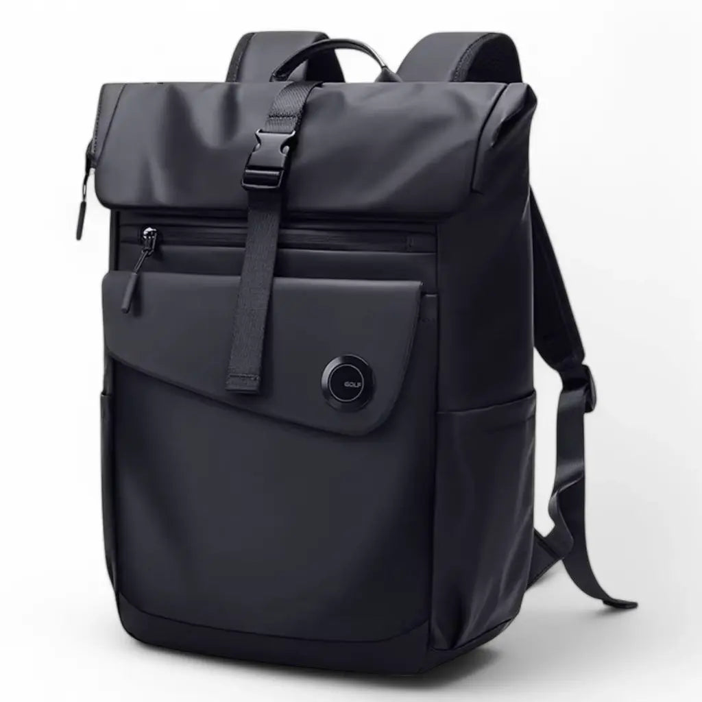 Open laptop rugzak heren 16 inch met ruim interieur en aparte compartimenten voor laptop, documenten en accessoires.